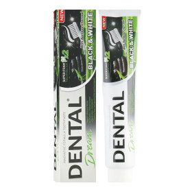 DENTAL Dream Black & White зубная паста с бамбуковым углём, 100 мл