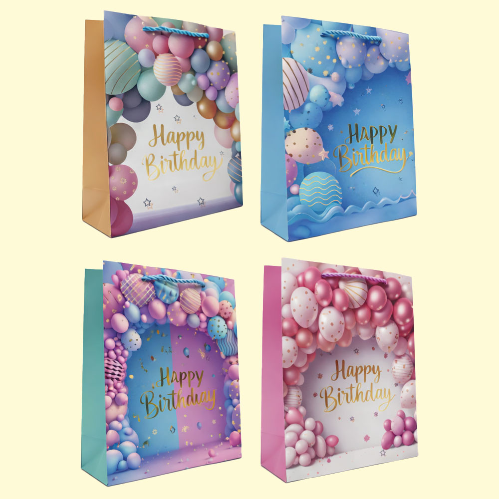 Подарочный набор из 12 пакетов, 18 x 24 x 8,5 см