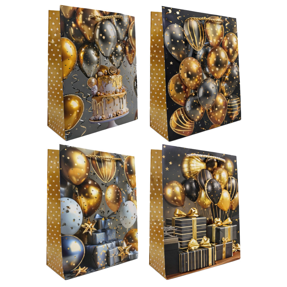 Подарочный набор из 12 пакетов, 18 x 24 x 8,5 см