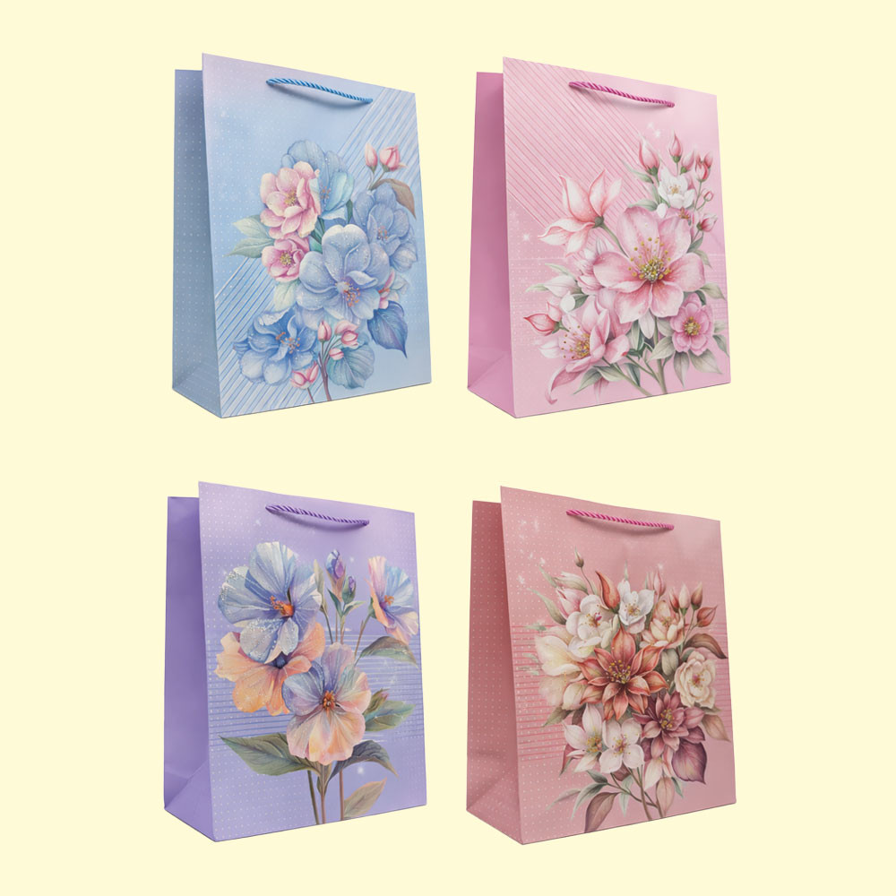 Подарочный набор из 12 пакетов, 18 x 24 x 8,5 см