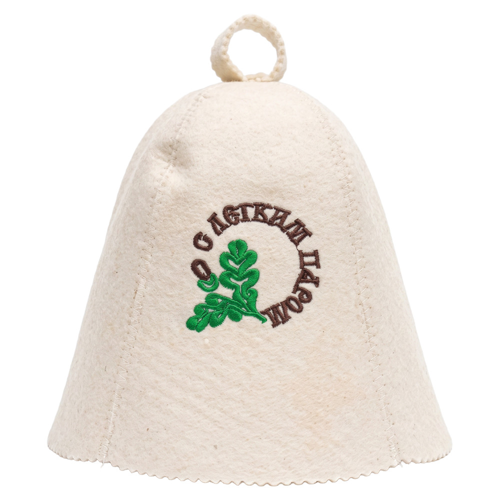 Шапочка для бани С лёгким паром, войлок