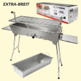 Mangal IDEAL neu 2026, HLB: 70 x 76,5 x 26,5 cm, mit Kohlebehälter, Edelstahl 2 mm, rostfrei