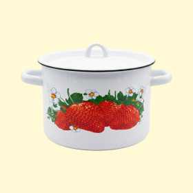 Цилиндрическая кастрюля с крышкой, 3 л