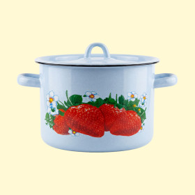 Цилиндрическая кастрюля с крышкой, 3 л