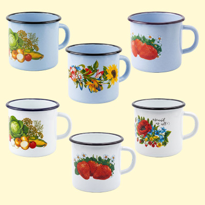 Эмалированная кружка, 0,4 л