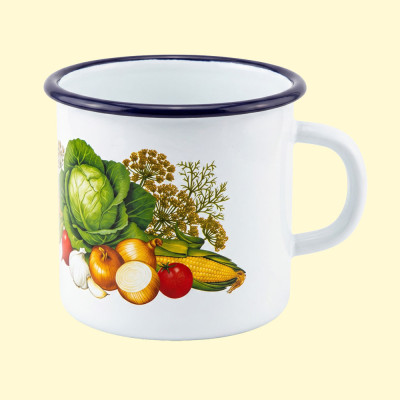Эмалированная кружка, 0,4 л