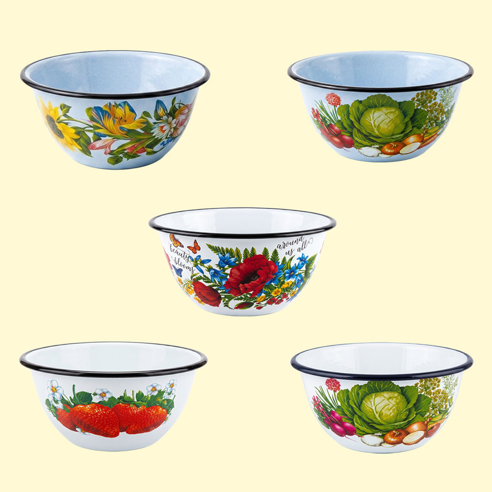 Эмалированная миска, 0,8 л