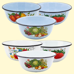 Эмалированная миска, 5 л