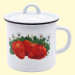 Эмалированная кружка с крышкой, 1 л
