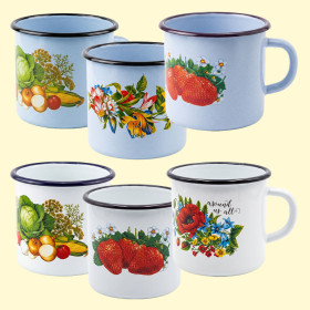 Эмалированная кружка, 1 л