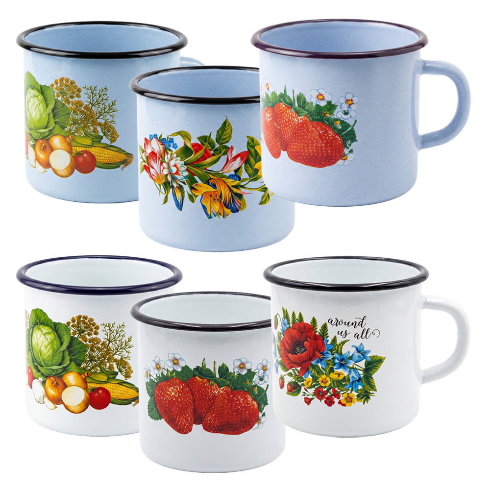 Эмалированная кружка, 1 л