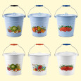 Konischer emaillierter Eimer, 12 L