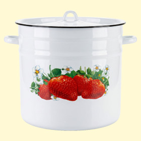 Эмалированный бак с крышкой, 16 л