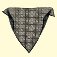 Ritual-Kopftuch, schwarz, 75 × 75 × 100 cm, 100% Polyester