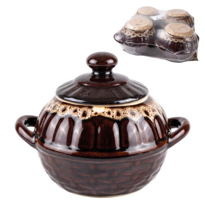 Горшок для выпекания с ручками Корзинка, 0,75 л (набор из 4 шт.)