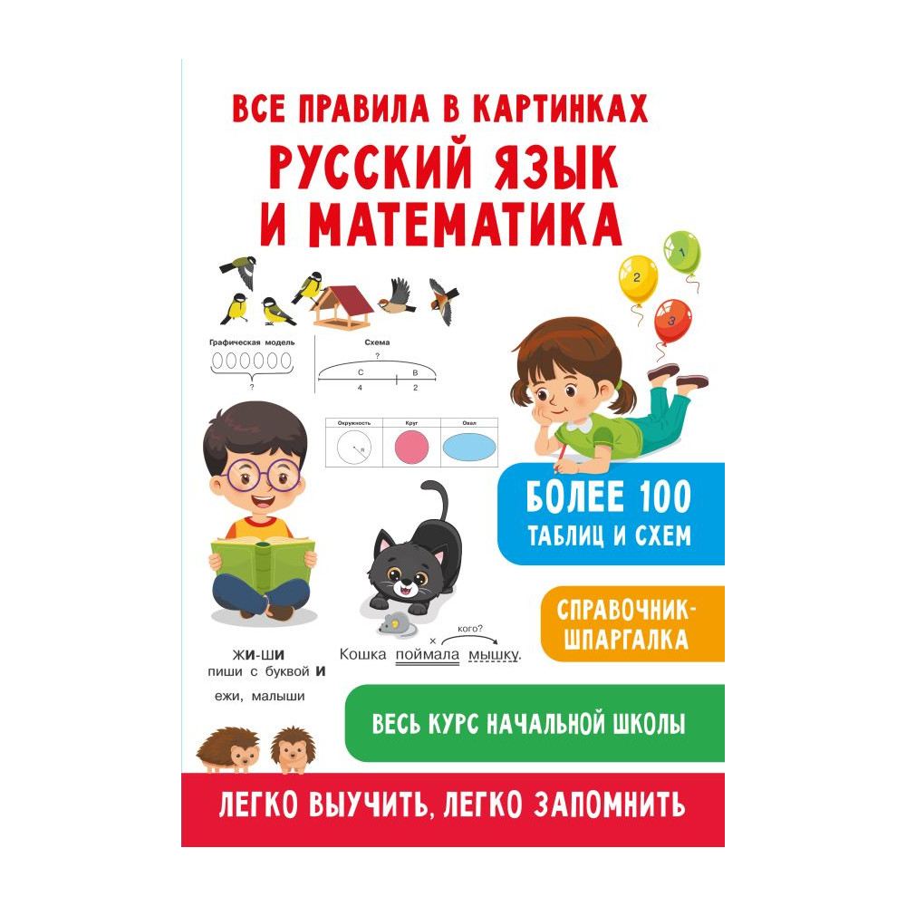 Все правила в картинках. Русский язык и математика
